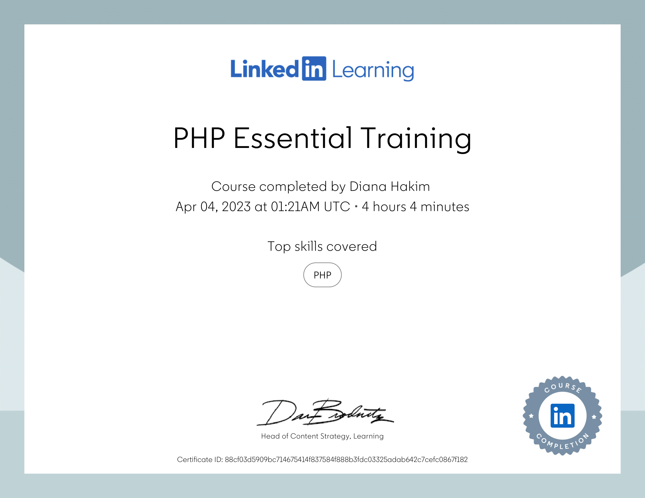LinkedIn Learning: PHP Essentials