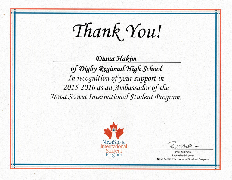 NSISP Student Ambassador Certificate